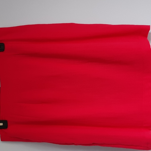 Pink pleated waist skirt with pockets - Picture 4 of 10